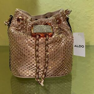 Aldo Nude Rhinestone bag